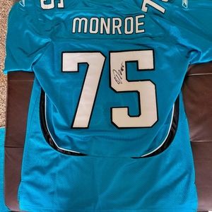 Jaguars Autographed Eugene Monroe Jersey